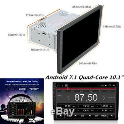 10.1 Single 1 DIN HD Car Android 7.1 Stereo Radio No-DVD Player WIFI 3G/4G GPS