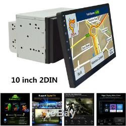 10.1 inch Android 8.1 2Din Car Stereo Radio GPS Wifi OBD Mirror Link BT 3G/4G