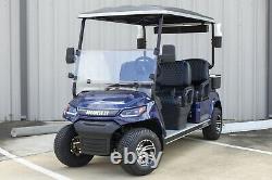10 10x7 4x4 Golf Cart Black Mach. Wheels Rims 205/65-10 20.5x8-10 Tires