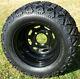 10 Black Steel Wheels And 18x9-10 Dot All Terrain Tires Combo Set Of 4