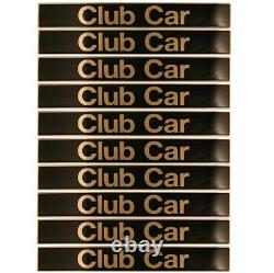 10 Pack Club Car Emblem Black/Gold Precedent Models 103816601