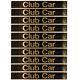 10 Pack Club Car Emblem Black/gold Precedent (oem 103816601)
