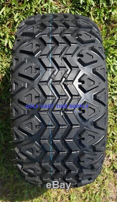10 Solid Black Steel Wheels And 20x10-10 Dot All Terrain Tires Combo Set 4