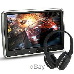 10 Ultra Digital HD TFT LCD Headrest DVD Player Car Multimedia Monitors with HDMI