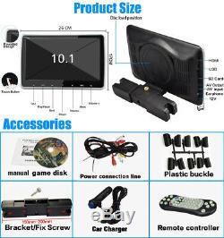 10 Ultra Digital HD TFT LCD Headrest DVD Player Car Multimedia Monitors with HDMI