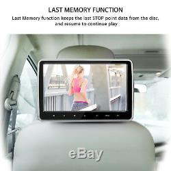 10 Ultra Digital HD TFT LCD Headrest DVD Player Car Multimedia Monitors with HDMI