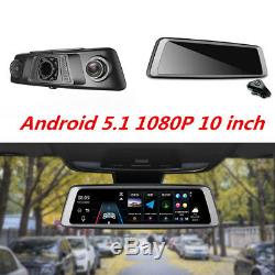 10 inch ADAS GPS FM WIFI Bluetooth G-sensor Car DVR Recorder + Rear View Camera