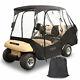 10l0l 4 Passenger Golf Cart Enclosures Cover For Club Car Ds Black