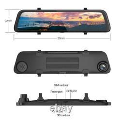 12'' Android 8.1 Car Dash DVR Rearview Mirror Recorder Night Vision Camera Kit