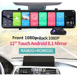 12 Inch Touch Screen Dual Lens Car Dash Cam with WiFi & GPS Night Vision Car DVR