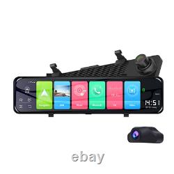 12 Inch Touch Screen Dual Lens Car Dash Cam with WiFi & GPS Night Vision Car DVR
