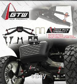 12 Vampire Mach/Black Wheels and X-Trail Tires + GTW Quality Golf Cart Lift Kit