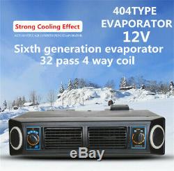 12V 15A 30W 32 Pass 4 Way Coil Car Under Dash Air Conditioner Evaporator Black