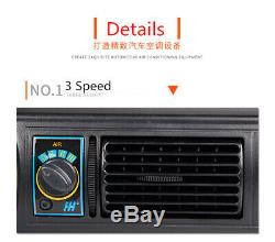 12V 15A 30W 32 Pass 4 Way Coil Car Under Dash Air Conditioner Evaporator Black