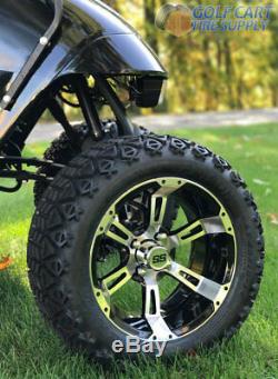 14 Ruckus Machined/black Wheel And 23x10-14 Dot All Terrain Tires Combo-set 4