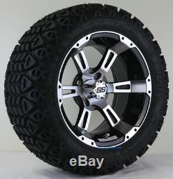 14 Ruckus Machined/black Wheel And 23x10-14 Dot All Terrain Tires Combo-set 4