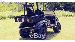 14 SPECTER MATTE BLACK WHEELS 25 BARRAGE ALL TERRAIN TIRES GOLF CART (4) set