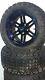 14'' Golf Cart Wheel And Dot Tire Assembly, Blue & Black New Style Wheels