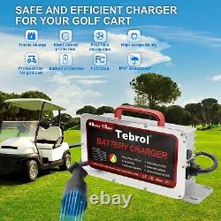 15 AMP 48 Volt Golf Carts Battery Charger for Club Car 3-Pin Round Plug