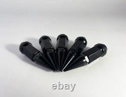 16pc Ez-go Club Car Golf Cart Black 3.18'' Spike Lug Nuts 1/2-20 For Golf Carts