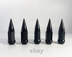 16pc Ez-go Club Car Golf Cart Black 3.18'' Spike Lug Nuts 1/2-20 For Golf Carts