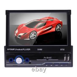 1DIN 7'' Retractable Stereo Radio Bluetooth GPS MP5 Player For Car Android 8.1