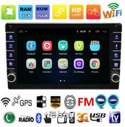 1Din 9'' Car Stereo Radio Mp5 Android 9.1 Player Bluetooth FM GPS Touch Screen