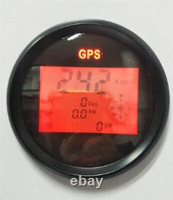 1X 85mm MPH KM/H GPS 12V 24V Digital SOG COG ODO TRIP Car Boat Speedometer Meter