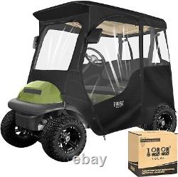 2 Passenger Golf Cart Driving Enclosure for Club Car Precedent Tempo, Waterproof