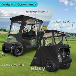 2 Passenger Golf Cart Driving Enclosure for Club Car Precedent Tempo, Waterproof