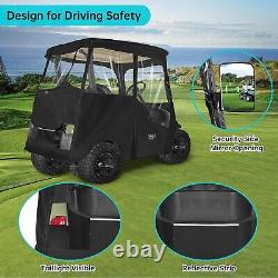 2 Passenger Golf Cart Driving Enclosure for Club Car Precedent Tempo, Waterproof