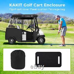 2 Passenger Golf Cart Enclosure for Club Car DS 800D Transparent Golf Cart Cover