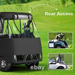 2 Passenger Golf Cart Enclosure for Club Car DS 800D Transparent Golf Cart Cover