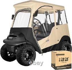 2 Passenger Golf Cart Enclosure for Club Car Precedent, 600D Waterproof Rain Cove