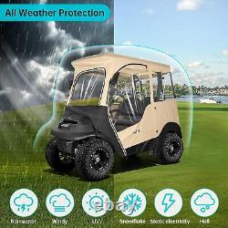 2 Passenger Golf Cart Enclosure for Club Car Precedent, 600D Waterproof Rain Cove