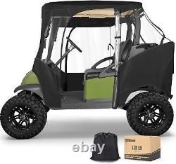 2 Seater Golf Cart Enclosure for Club Car DS Precedent, 600D Driving Rain Cover