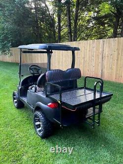 2007 Lifted Club Car Precedent 48 Volt Golf Cart Black / Black
