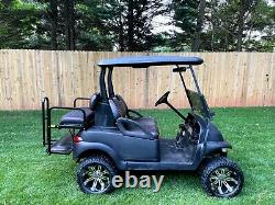 2007 Lifted Club Car Precedent 48 Volt Golf Cart Black / Black
