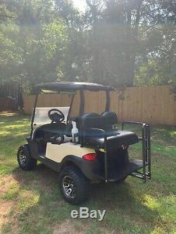 2014 Lifted Club Car Precedent 48 Volt Golf Cart Tan / Black