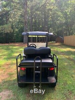2014 Lifted Club Car Precedent 48 Volt Golf Cart Tan / Black
