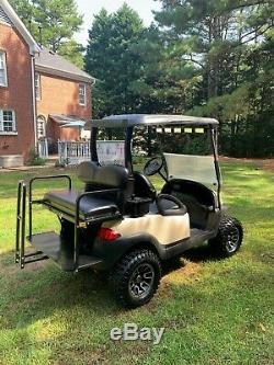 2014 Lifted Club Car Precedent 48 Volt Golf Cart Tan / Black