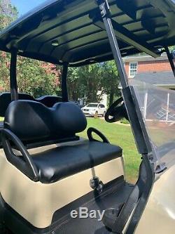 2014 Lifted Club Car Precedent 48 Volt Golf Cart Tan / Black
