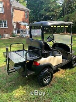 2014 Lifted Club Car Precedent 48 Volt Golf Cart Tan / Black