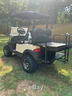 2014 Lifted Club Car Precedent 48 Volt Golf Cart Tan / Black