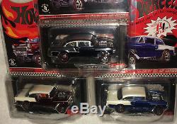 2016 Hot Wheels RLC 55 Chevy Bel Air Gasser CLUB CARS Chrome Black Red Blue HTF