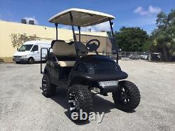 2018 Lifted Black Gas Club Car Precedent 4 Passenger Seat Fuel Injection Fast