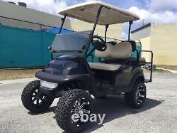 2018 Lifted Black Gas Club Car Precedent 4 Passenger Seat Fuel Injection Fast