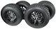 205/50-10 With 10x7 Fusion Glossy Black Wheels For Golf Cart (set Of 4)