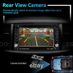 2DIN 6.2 Car Stereo Bluetooth Radio DVD Player Navi GPS Mirror Link USB +Camera