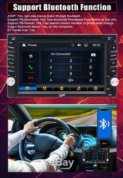 2DIN 6.2 Touchscreen Stereo Car DVD Player Auto Radio GPS Navi With Camera
